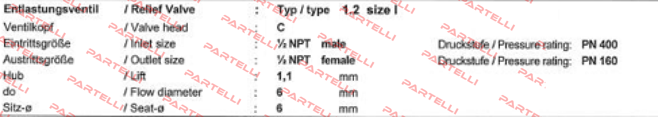 F066184 Valve type: 1.2  Niezgodka