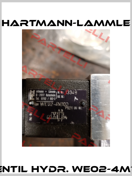 4/2-Wegeventil hydr. WE02-4M100E24/0HN  Hartmann-Lammle