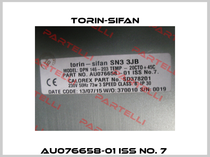 AU076658-01 iSS No. 7  Torin-Sifan