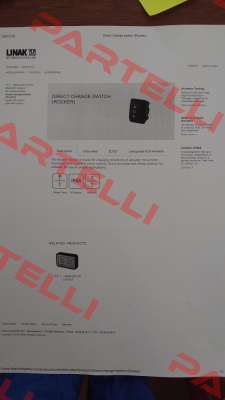 Direct change sitch (Rocker) for TYPE 239   Linak