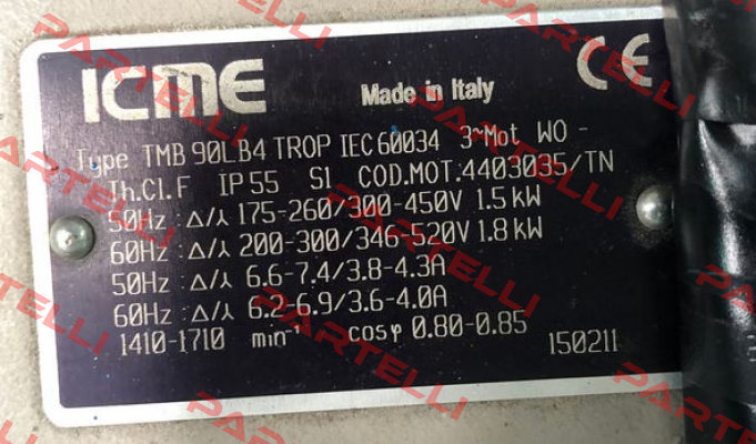 TMB 90LB4TROP   IEC60034  3~Mot Icme Motor