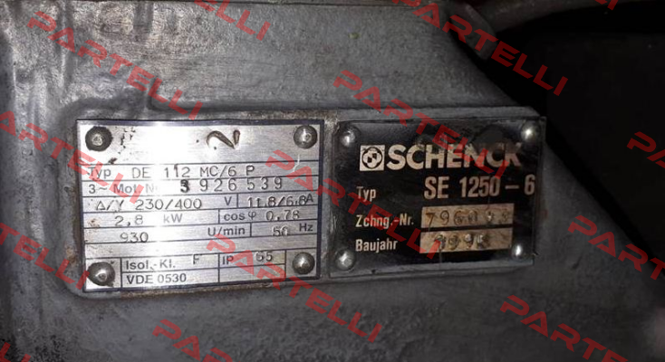 SE 1250-6 Obsolete! Replaced by Typ F 1300-6-7.0  Schenck