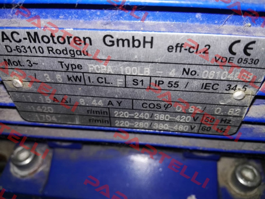 FCPA 100LB-4, Nr:06104908 obsolete, replacement FCPA 100 LB 4/PHE  AC Motoren