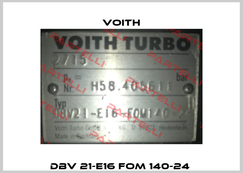DBV 21-E16 FOM 140-24  Voith