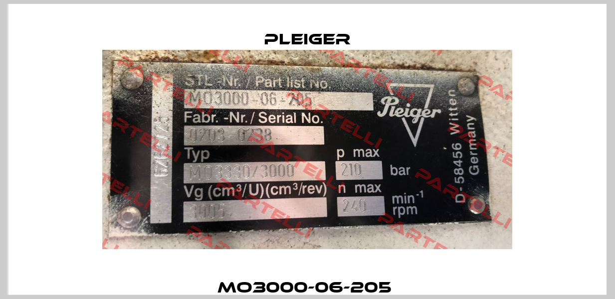 MO3000-06-205  Pleiger