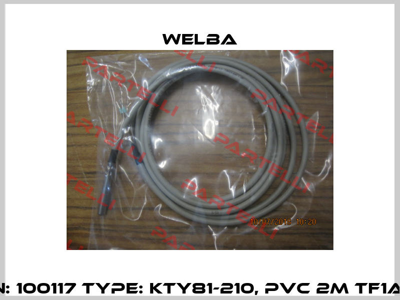 P/N: 100117 Type: KTY81-210, PVC 2m TF1A-2  Welba