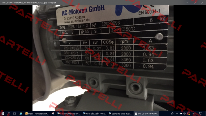 Type: FCPA 71A-2  AC Motoren