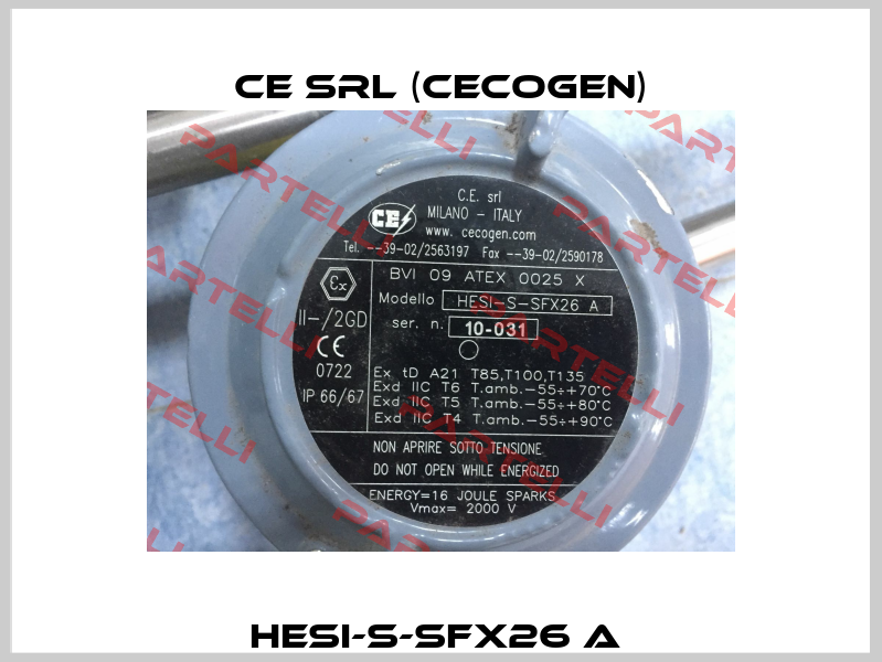 HESI-S-SFX26 A  CE srl (cecogen)