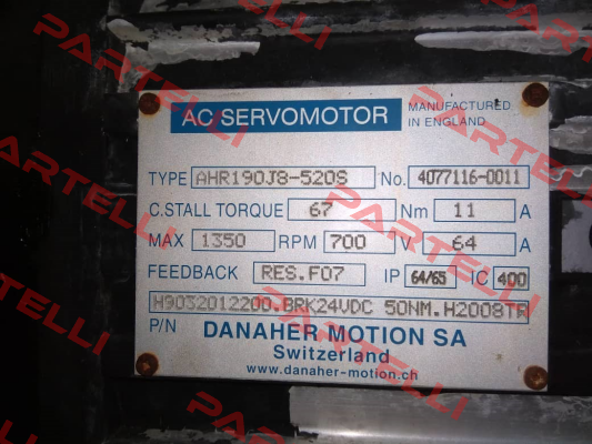 AHR190J8 - 520S Danaher Motion