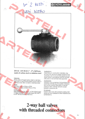DN32-PN315  M/M   M52x2 obsolete, replaced by DN 32 PN 420 Rotelmann