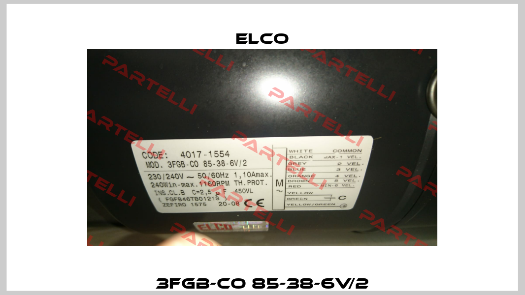 3FGB-CO 85-38-6V/2 Elco
