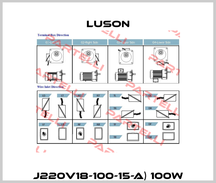 J220V18-100-15-A) 100W Luson
