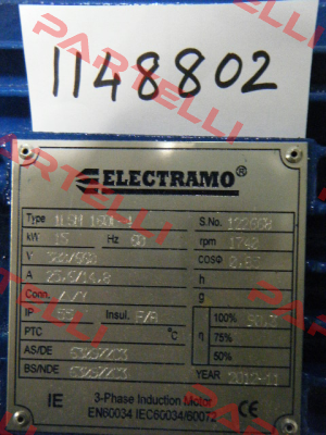 1LSM160L4 obsolete, replaced by 160L-4 Electramo