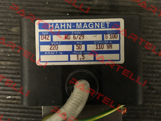 WS 6/29 - obsolete, replaced by OAC006209 HAHN-MAGNET (Kendrion)