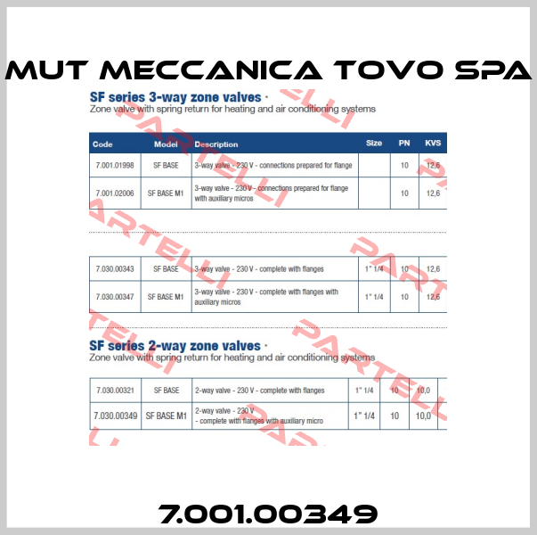 7.001.00349 Mut Meccanica Tovo SpA