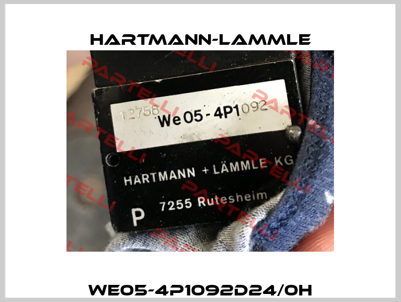 WE05-4P1092D24/0H Hartmann-Lammle