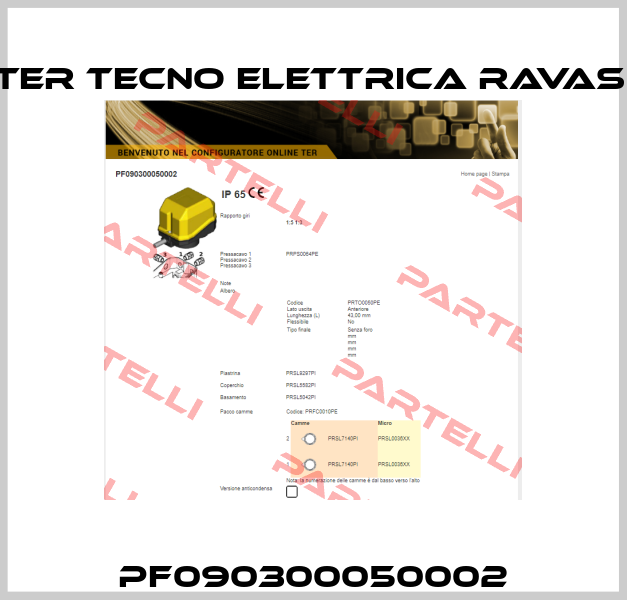 PF090300050002 Ter Tecno Elettrica Ravasi