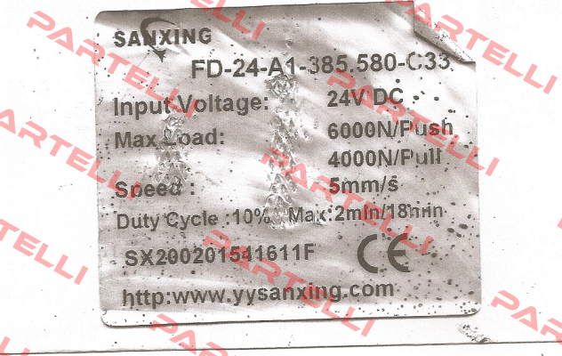 FD-24-A1-385.580-C33 obsolete, replace by set Sanxing