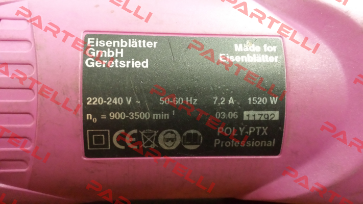 POLY-PTX 500  REPLACED BY  PTX 800 Eisenblätter