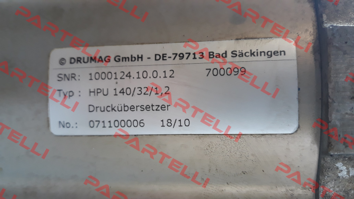 HPU 140/32/1,2 Specken Drumag