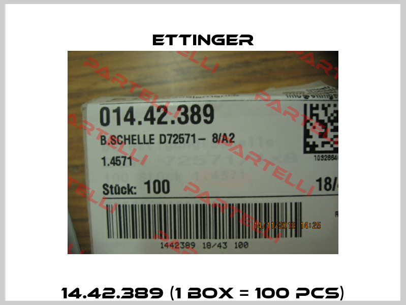 14.42.389 (1 box = 100 pcs) Ettinger