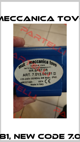 7.013.00181, new code 7.013.00401 Mut Meccanica Tovo SpA