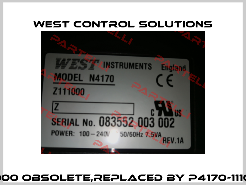 N4170-111000 obsolete,replaced by P4170-11100020-30 West Control Solutions