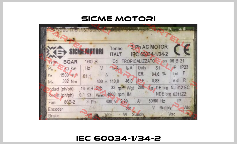 IEC 60034-1/34-2 Sicme Motori