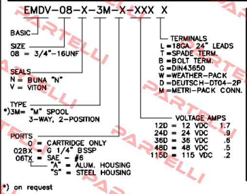 EMDV-08-N-3M-0-24DL Bucher Hydraulics