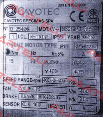 N15 250/28 Cavotec