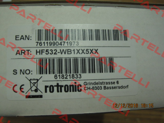 HF532- WB1XX5XX Rotronic
