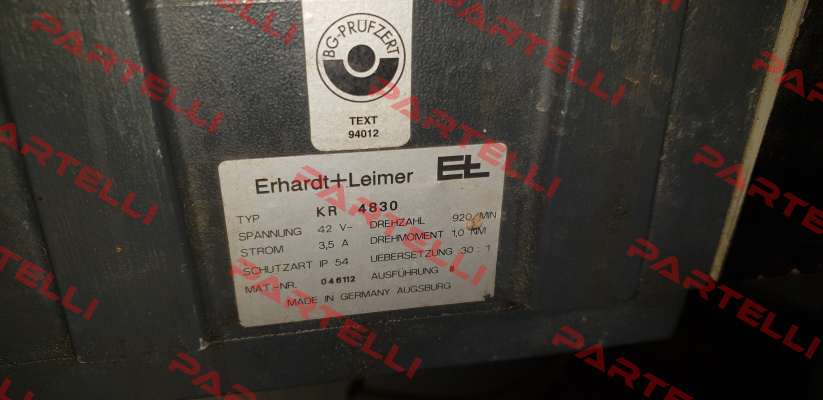 Type: KR 4830, obsolete replaced by  KR60 Erhardt Leimer