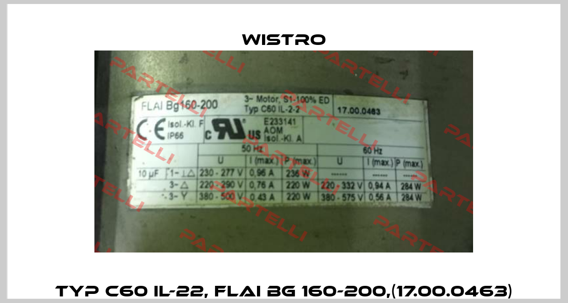 TYP C60 IL-22, FLAI BG 160-200,(17.00.0463) Wistro
