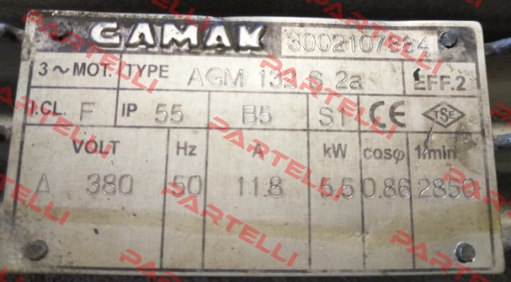 AGM 132 S2a  OBSOLETE, REPLACEMENT AG2M2E-132S/2a!!! Gamak