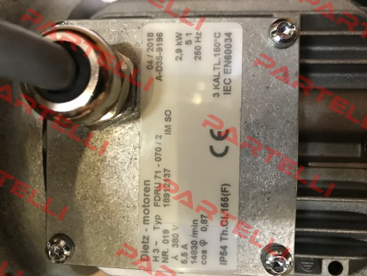 FDRU 71-070/2 oem for Oerlikon Barmag Zweigniederlassung Dietz-Motoren