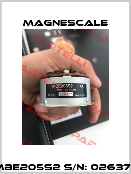 MBE205S2 S/N: 026377 Magnescale