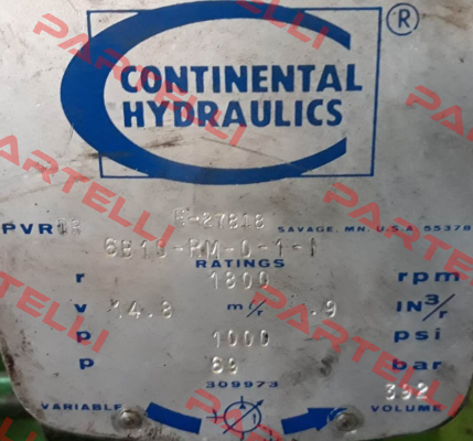 PVR1R 6B10-RM-0-1-1 Continental Hydraulics