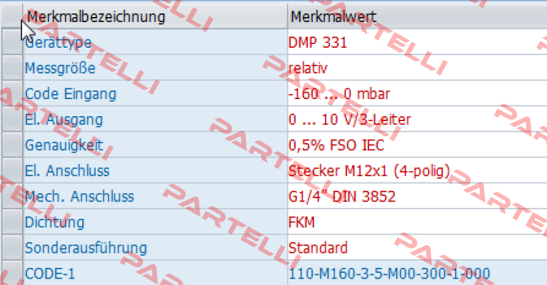 DMP 331, Code: 110-M160-3-5-M00-300-1-000 Bd Sensors