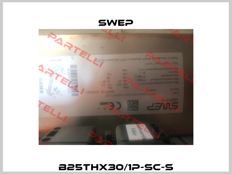 B25THx30/1P-SC-S Swep