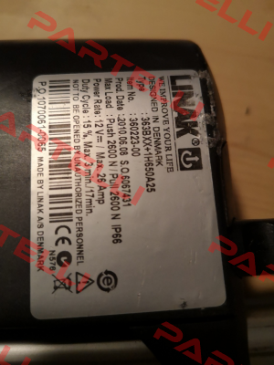 Spare part for 363BXX+1H650A25 Linak