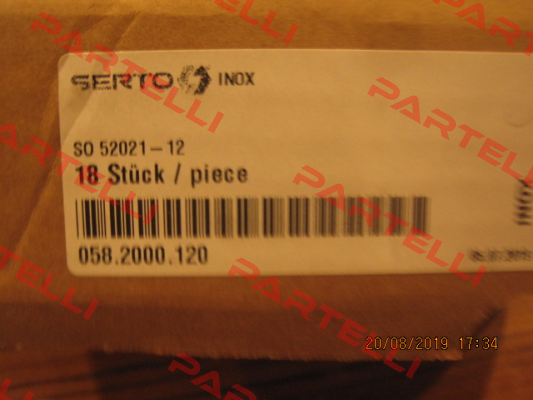 P/N: 058.2000.120, Type: SO 52021-12 Serto