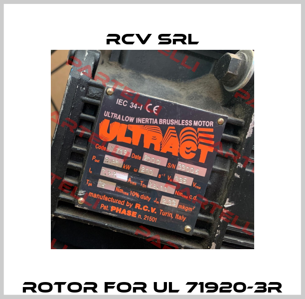 Rotor for UL 71920-3R Rcv srl