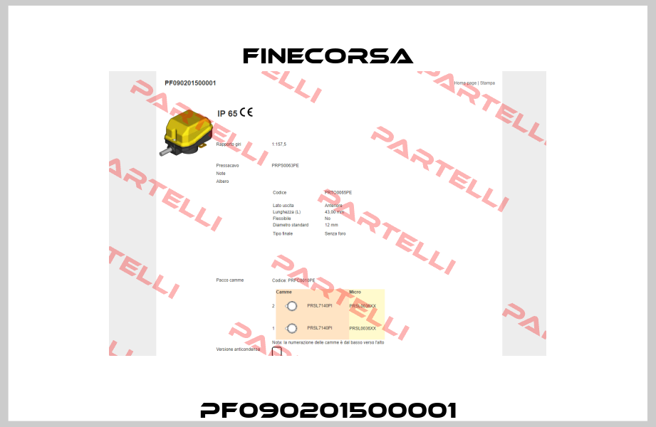 PF090201500001 Finecorsa
