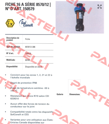 P/N: 150579, Type: 8570/12-306 Stahl
