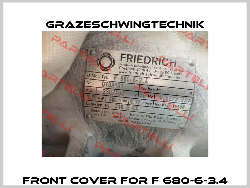 Front cover for F 680-6-3.4 GrazeSchwingtechnik