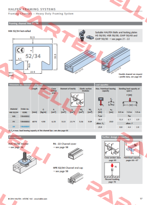 HM 50x30-WB-250 HALFEN