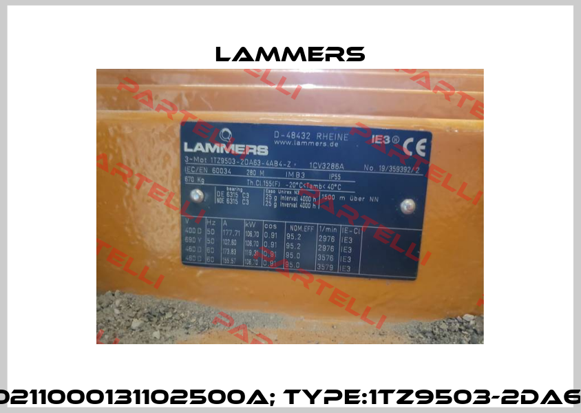P/N:0210211000131102500A; Type:1TZ9503-2DA63-4AB4 Lammers