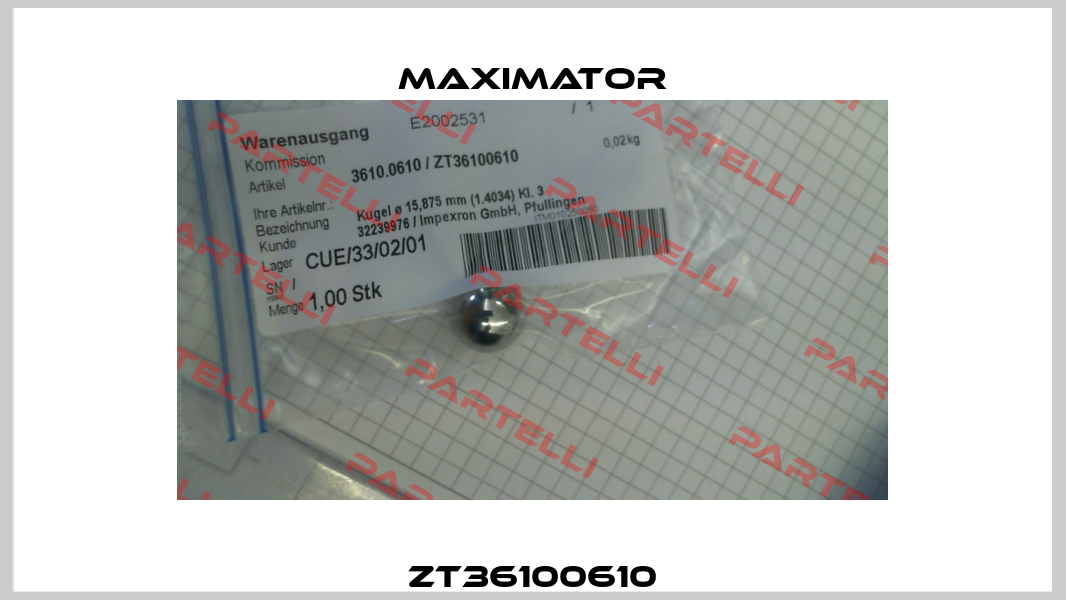 ZT36100610 Maximator