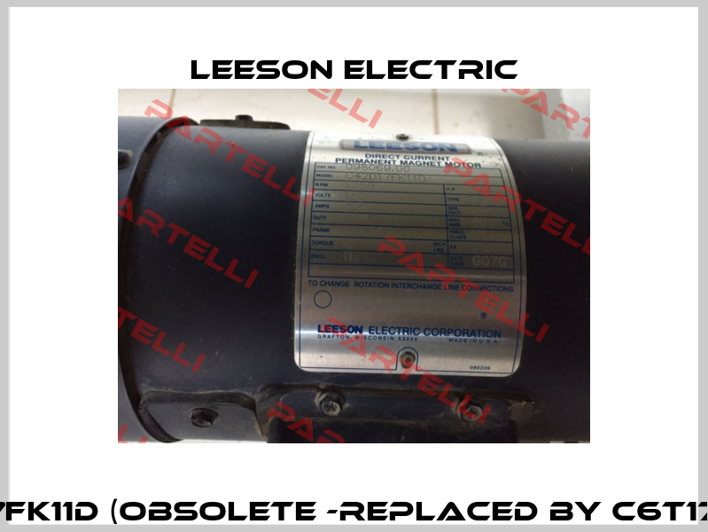 C42D17FK11D (obsolete -replaced by C6T17NC2C)  LEESON Electric