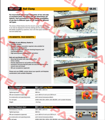 9806805005, Type: ROCLAMP Short Vers5 Robel